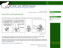 Tablet Screenshot of dotnettoad.com